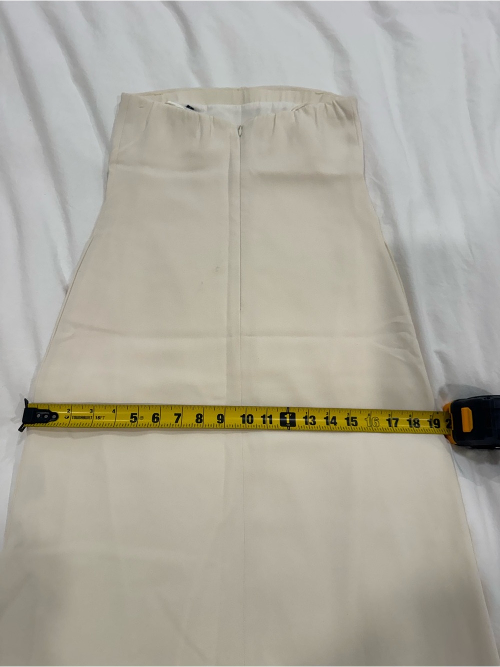 Theory Cream Strapless Midi Dress - Picture 8 of 8